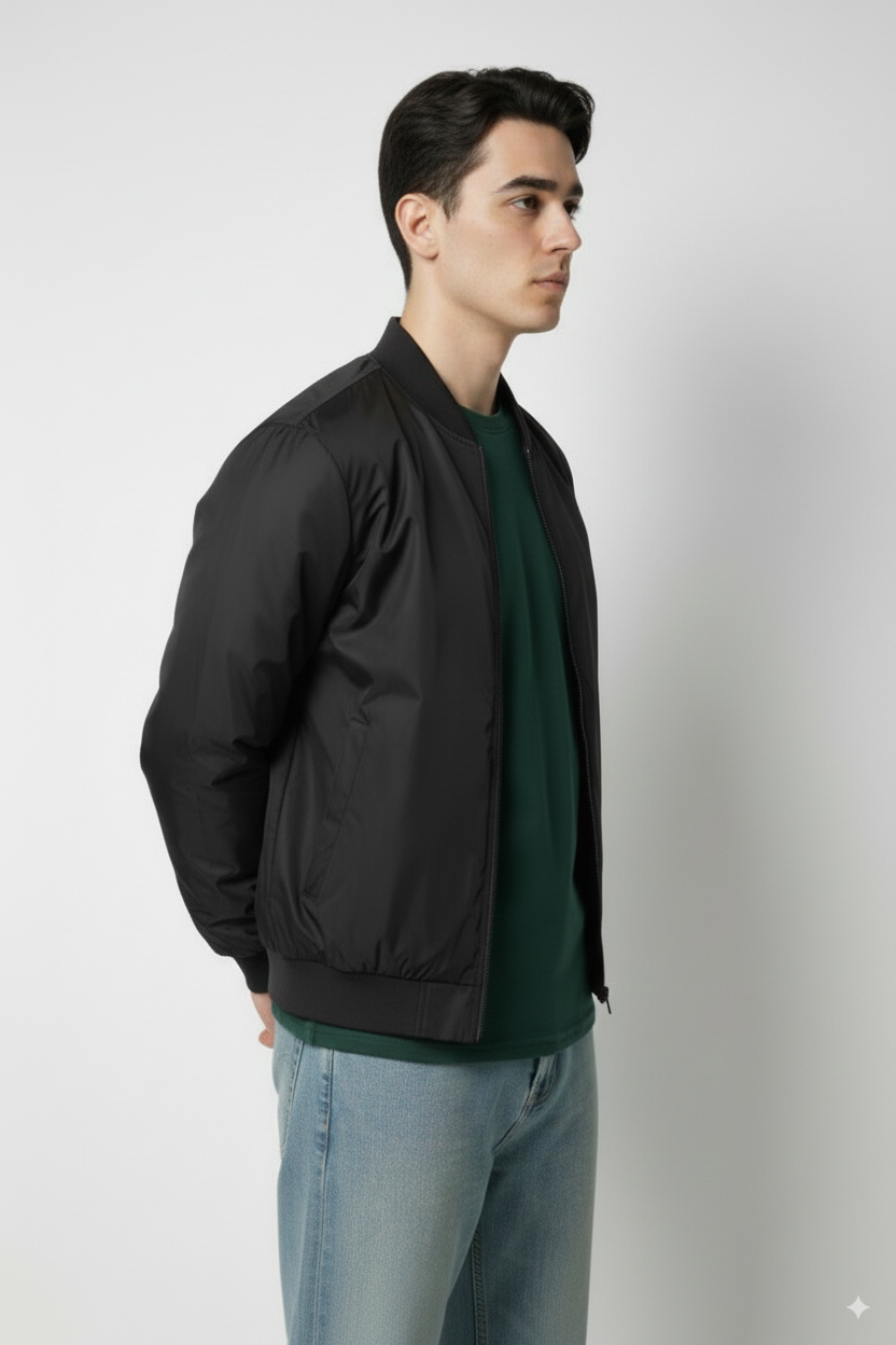 Bomber Jacket Lightweight (Black)