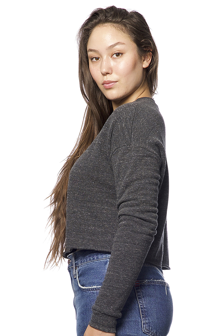 Women's eco Triblend Fleece Crop