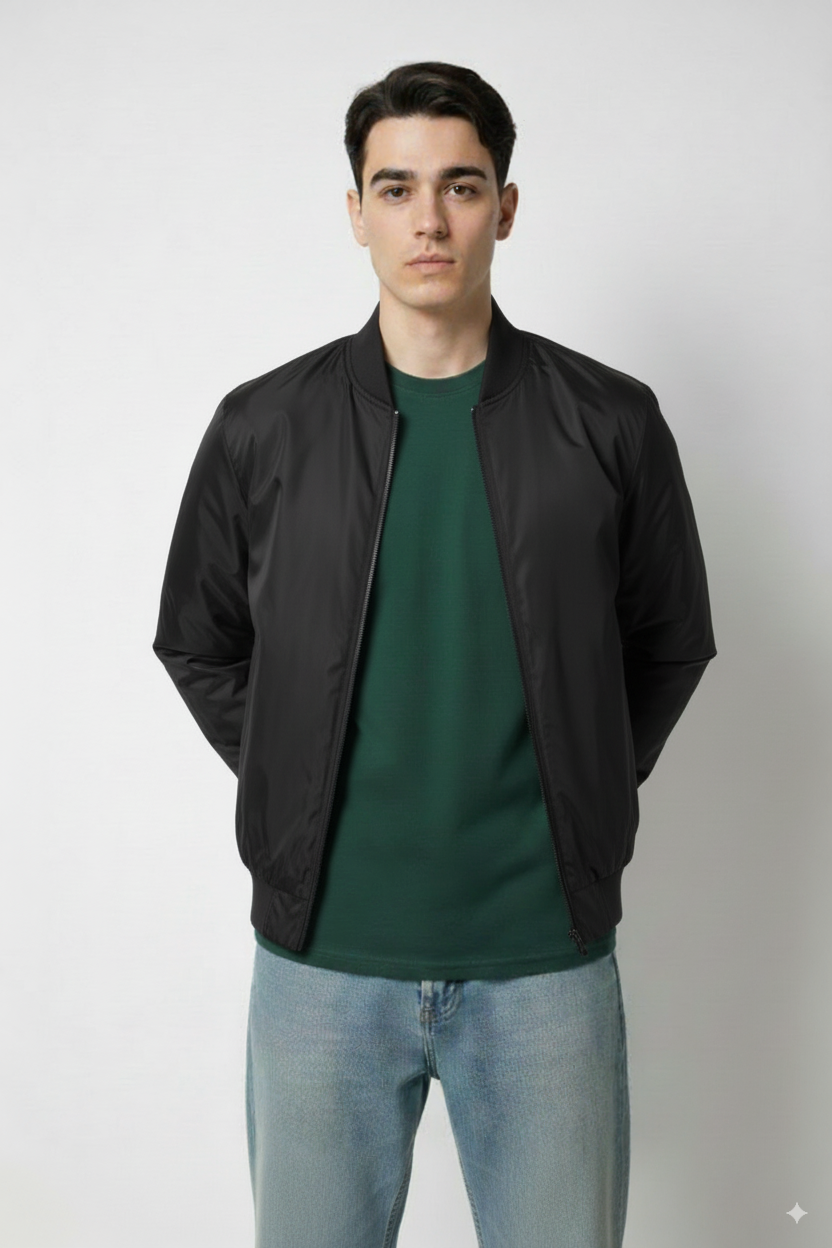 Bomber Jacket Lightweight (Black)