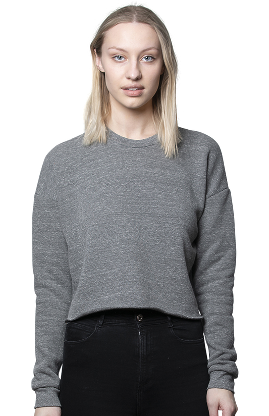 Women's eco Triblend Fleece Crop