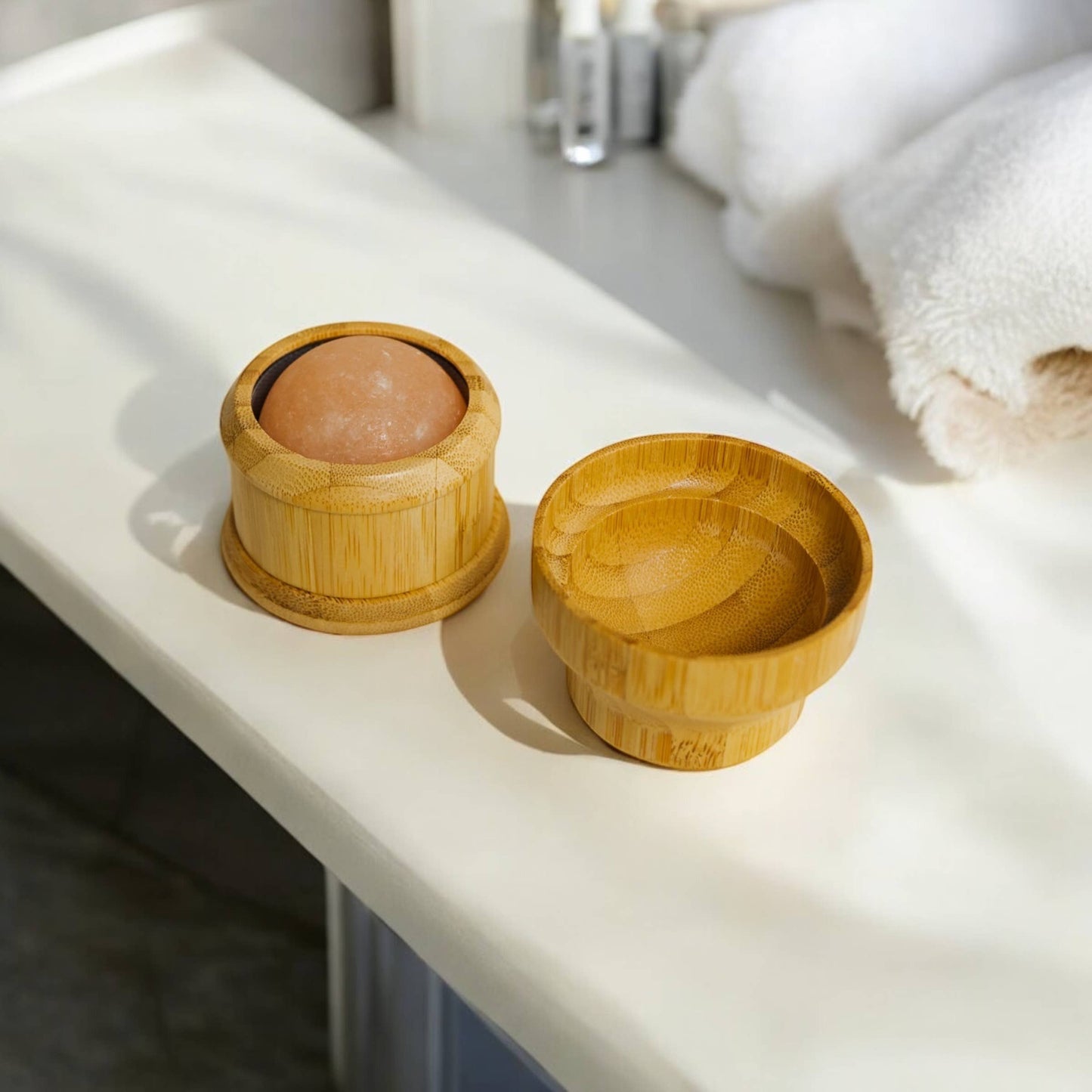 Bamboo Himalayan Salt Massage Ball | Faire Market Bestseller