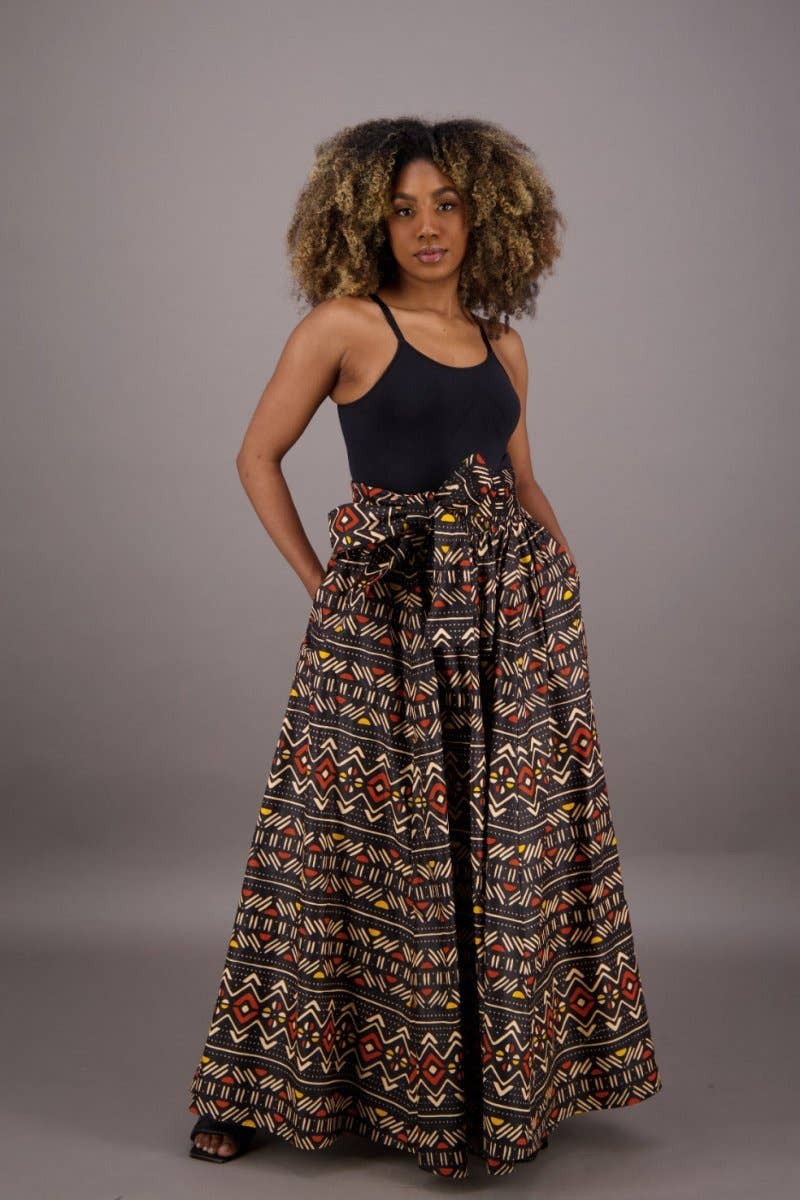African Print Palazzo Pants 61-257