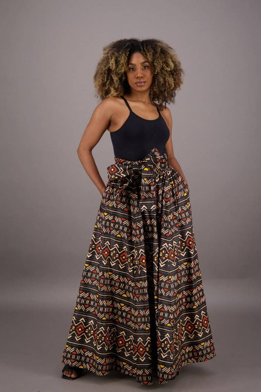 African Print Palazzo Pants 61-257