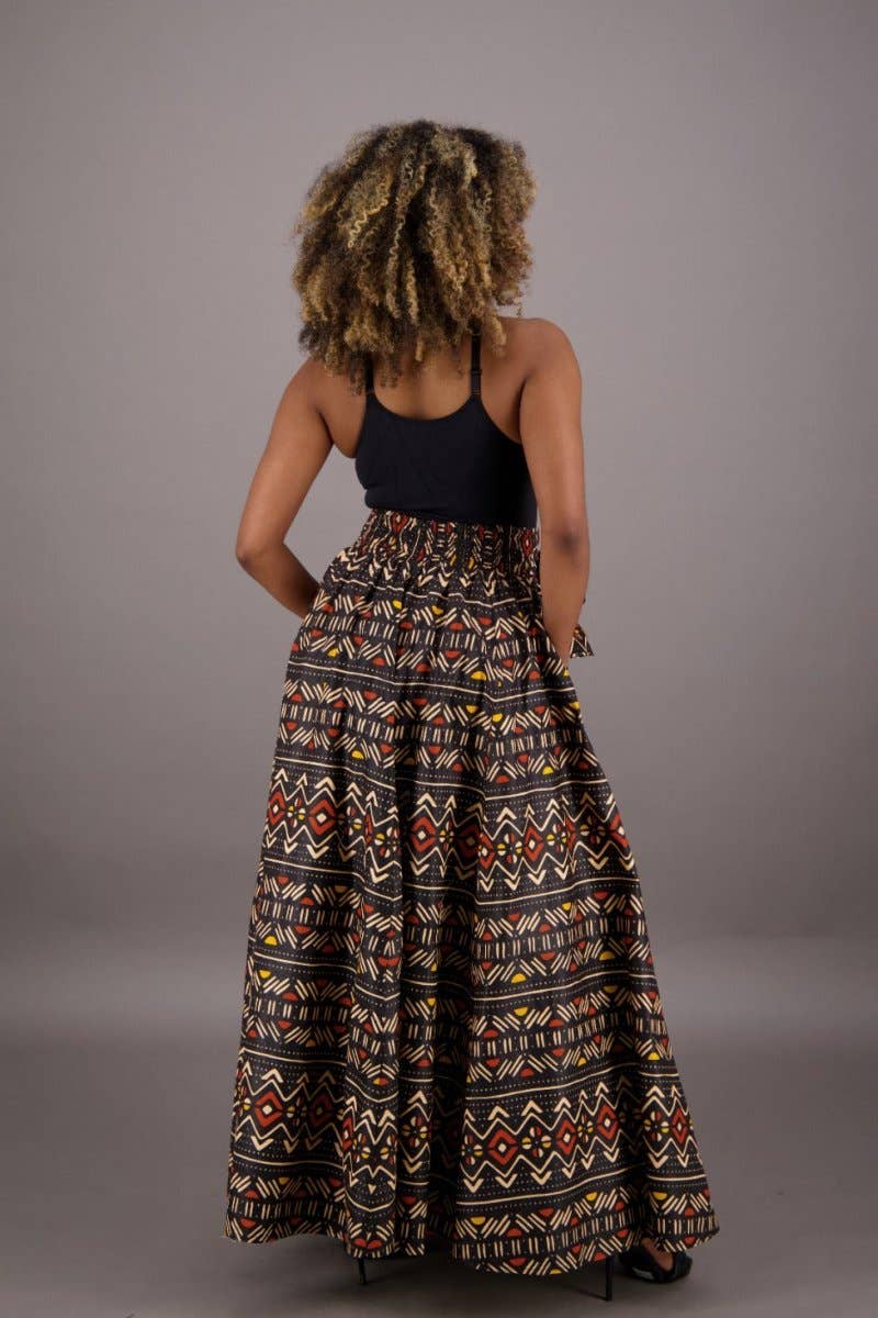 African Print Palazzo Pants 61-257