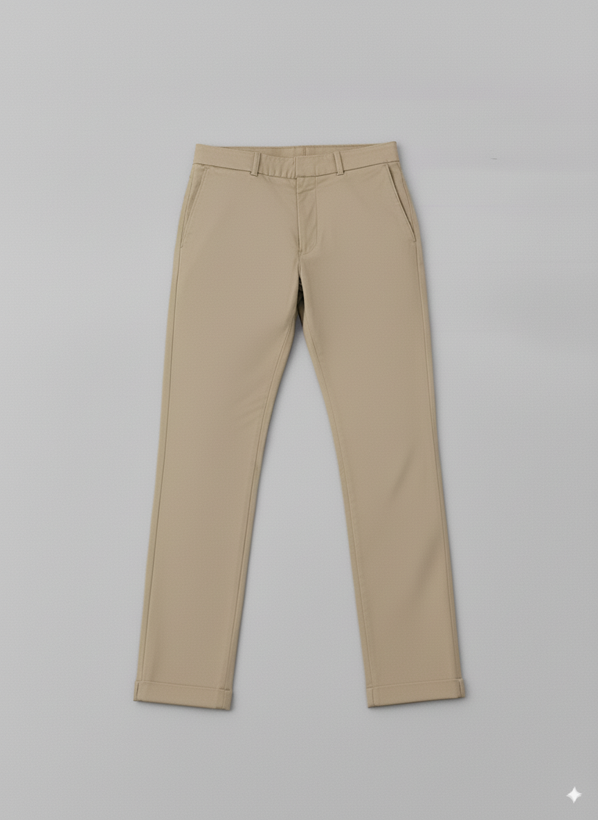 Hawks Bay New Chino Stretch Twill Pants (KHAKI)