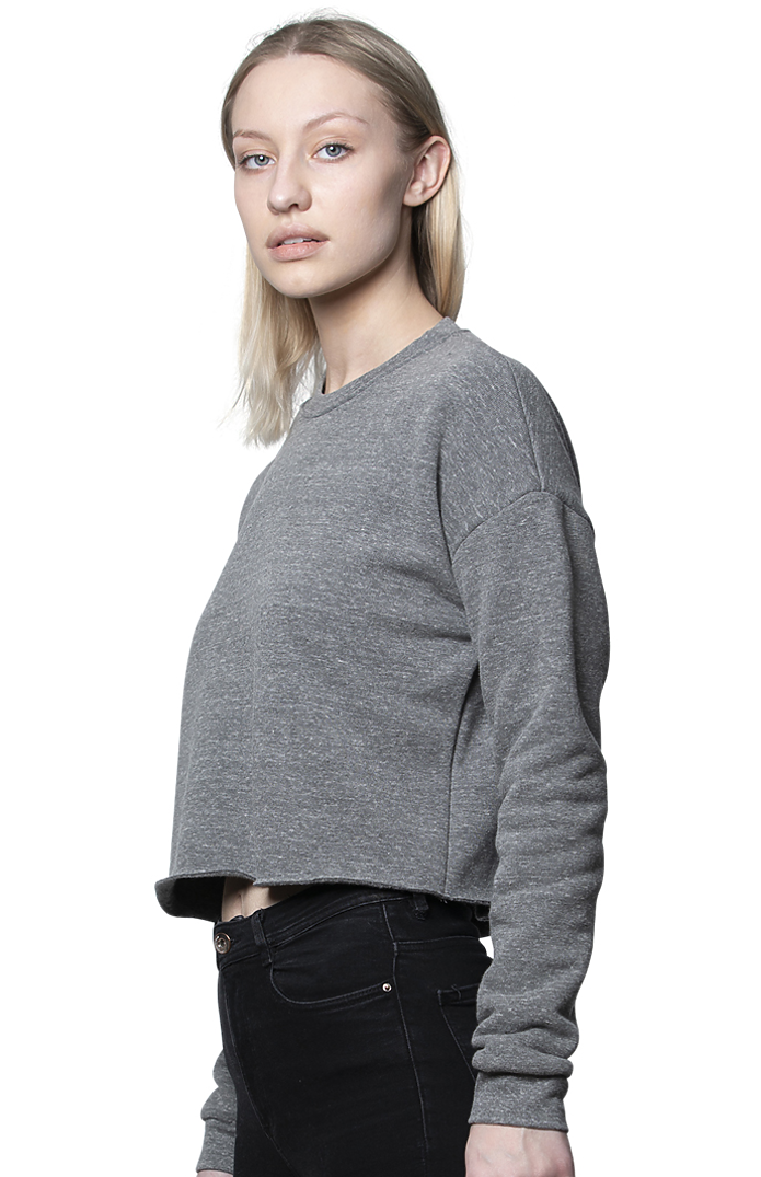 Women's eco Triblend Fleece Crop