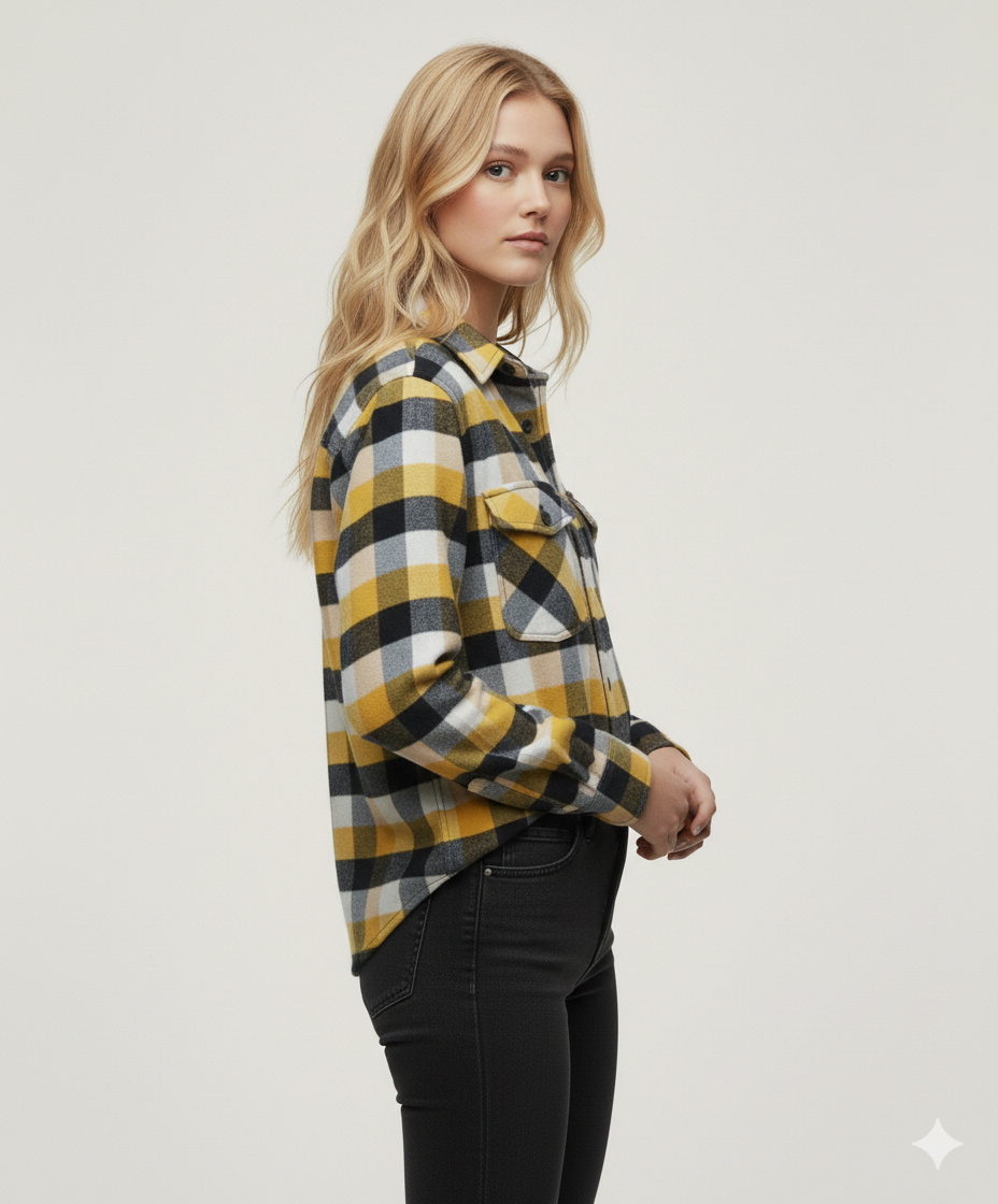 Men's Flannel Long Sleeve Buffalo Plaid Shirt