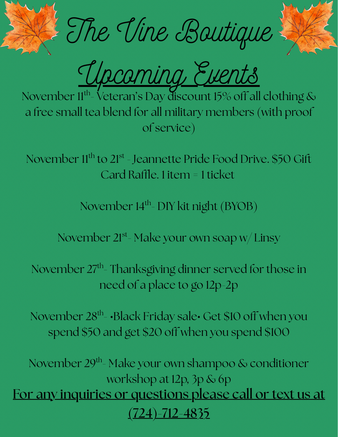 November Calendar