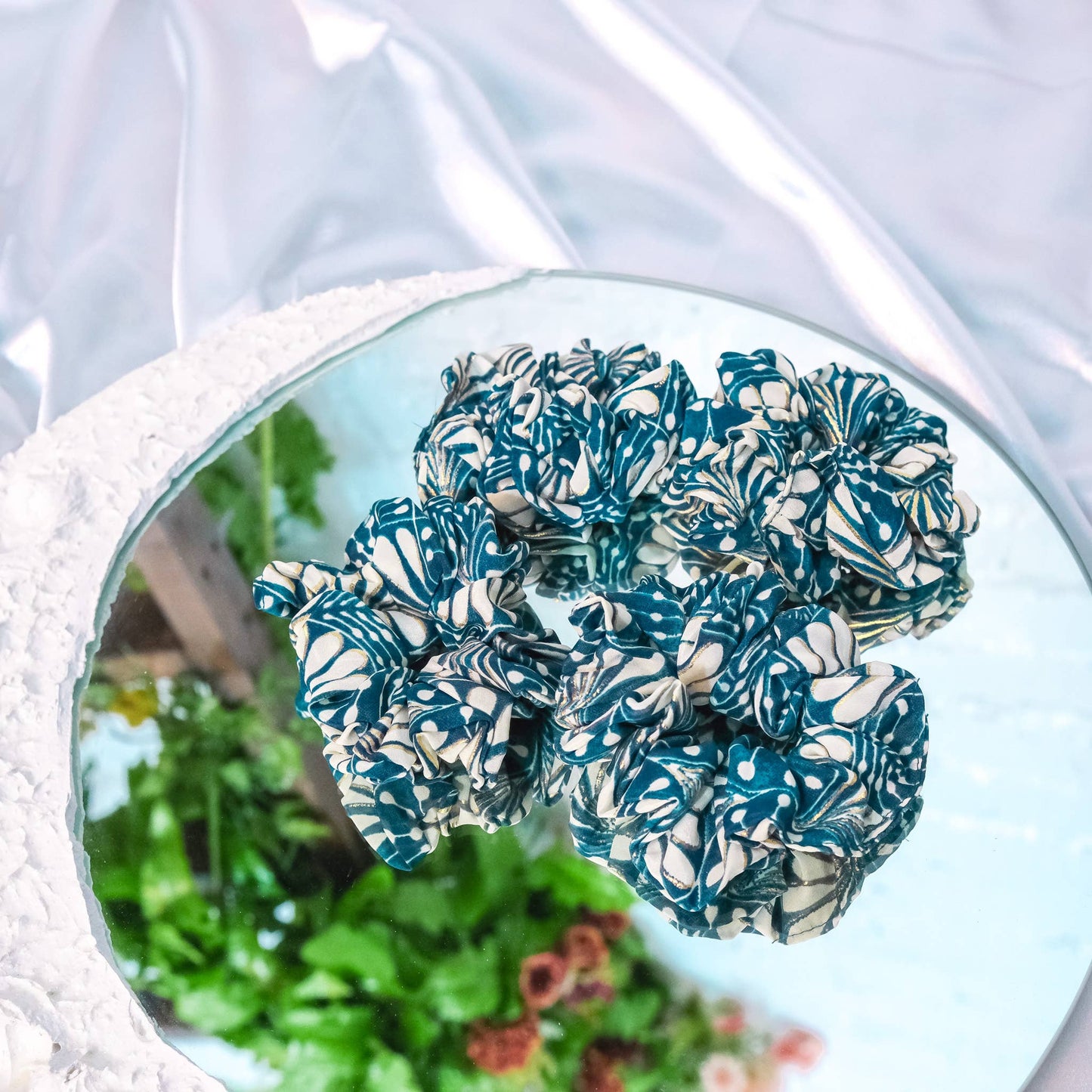 Handmade Boho Floral Hair Scrunchies