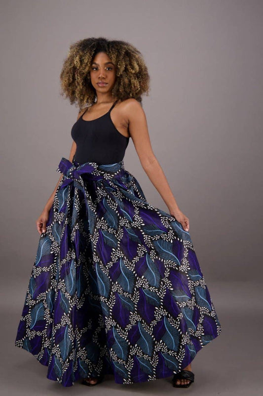 African Print Palazzo Pants 61-252