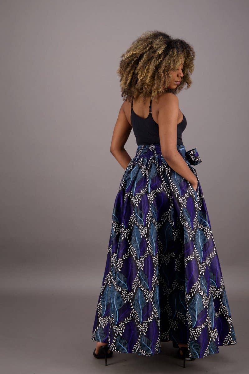 African Print Palazzo Pants 61-252