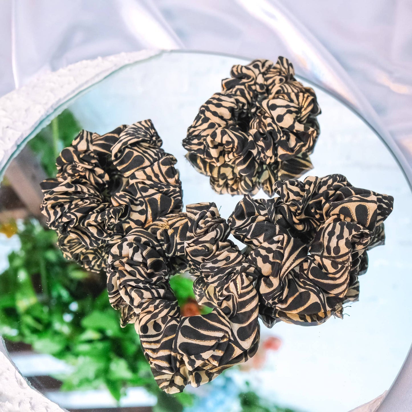 Handmade Boho Floral Hair Scrunchies