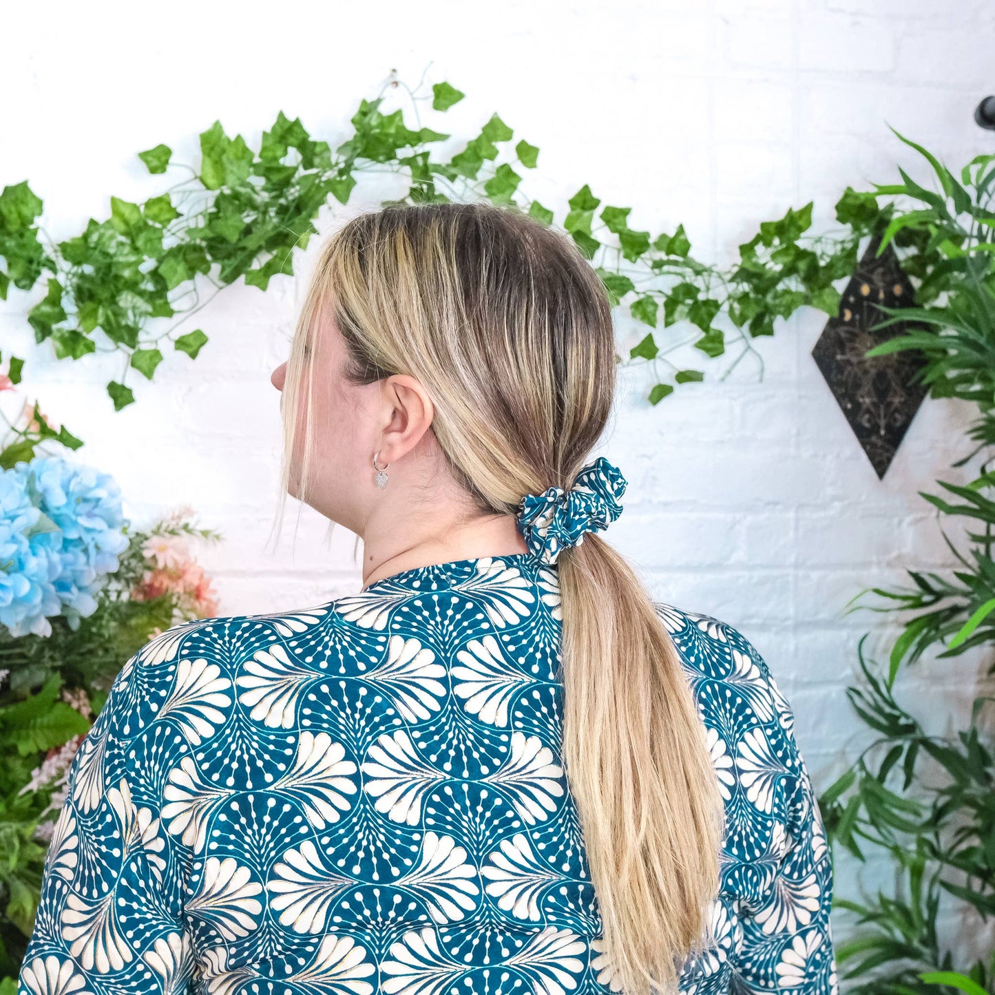 Handmade Boho Floral Hair Scrunchies