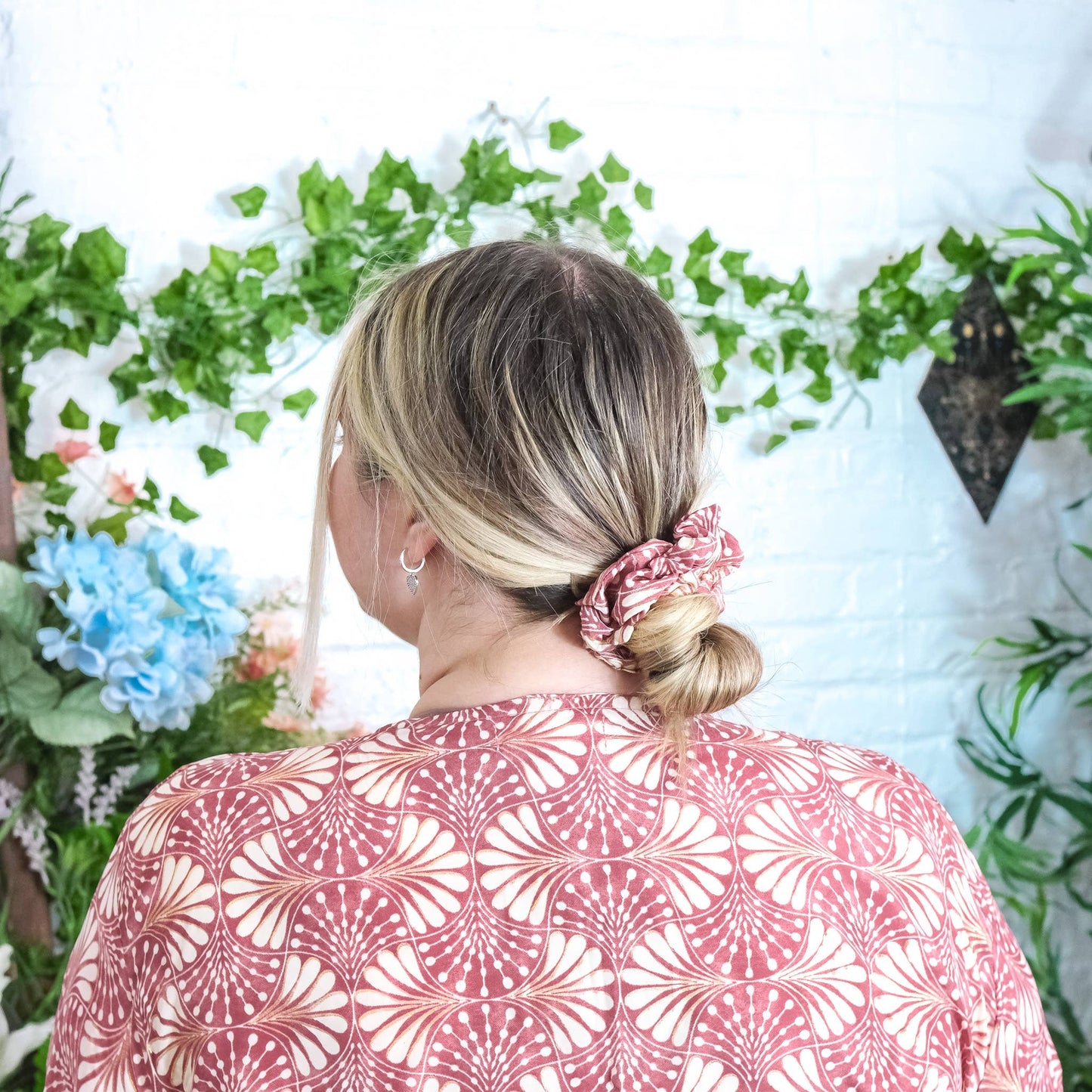 Handmade Boho Floral Hair Scrunchies
