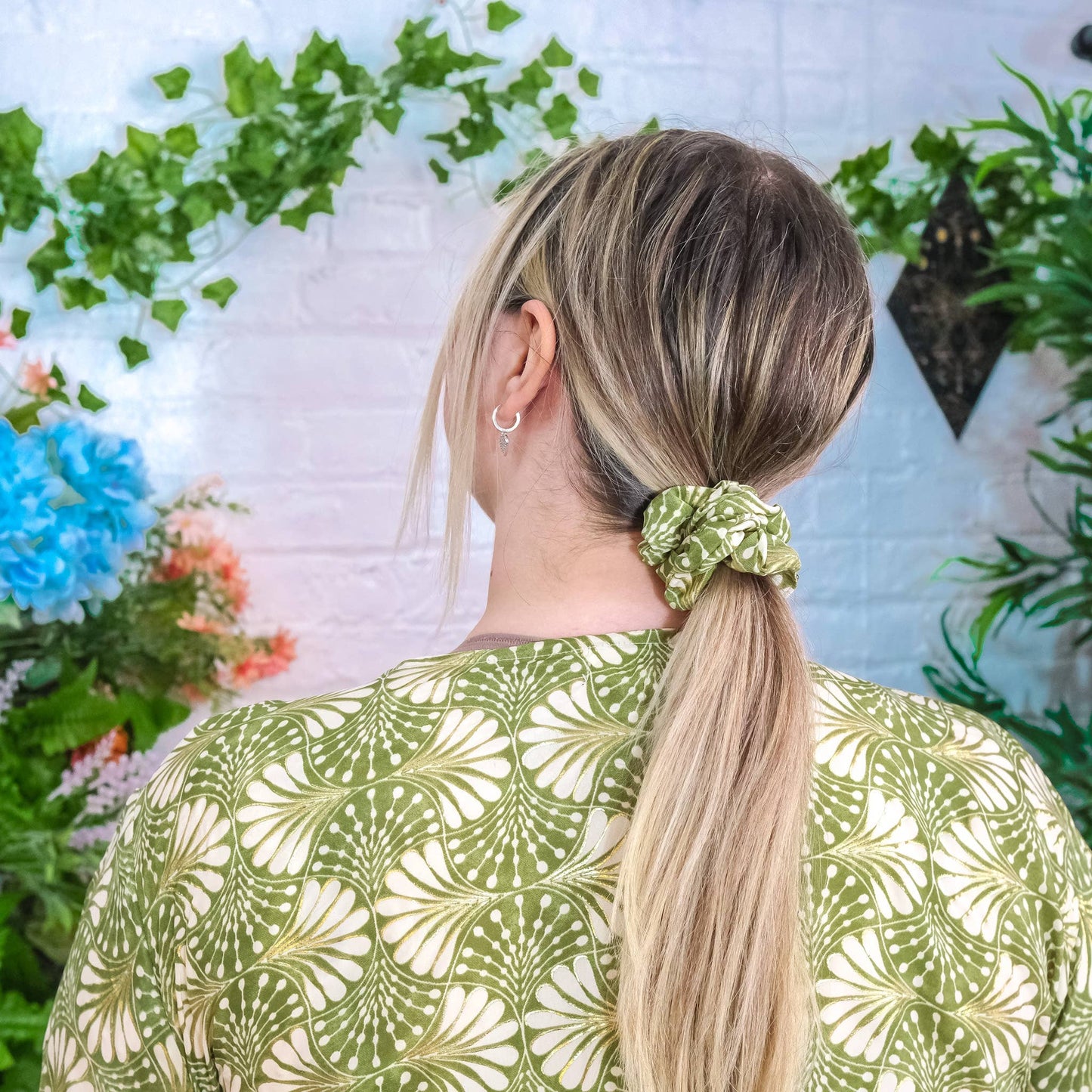 Handmade Boho Floral Hair Scrunchies