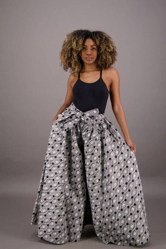 African Print Palazzo Pants 61-259