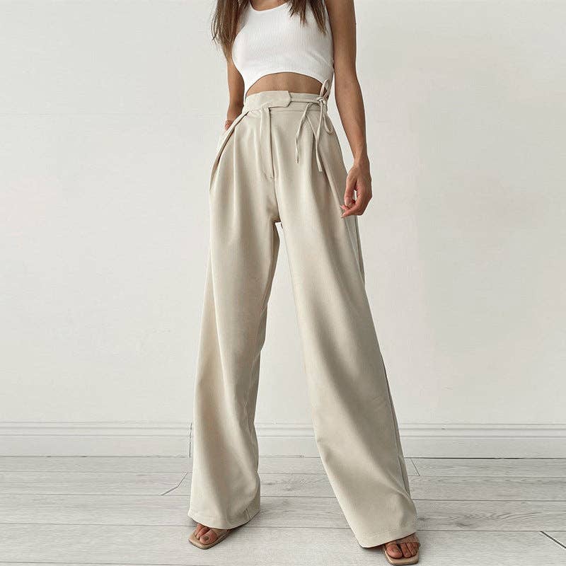 Solid High Waist Loose Sports Women Daily Pants CC21172PF