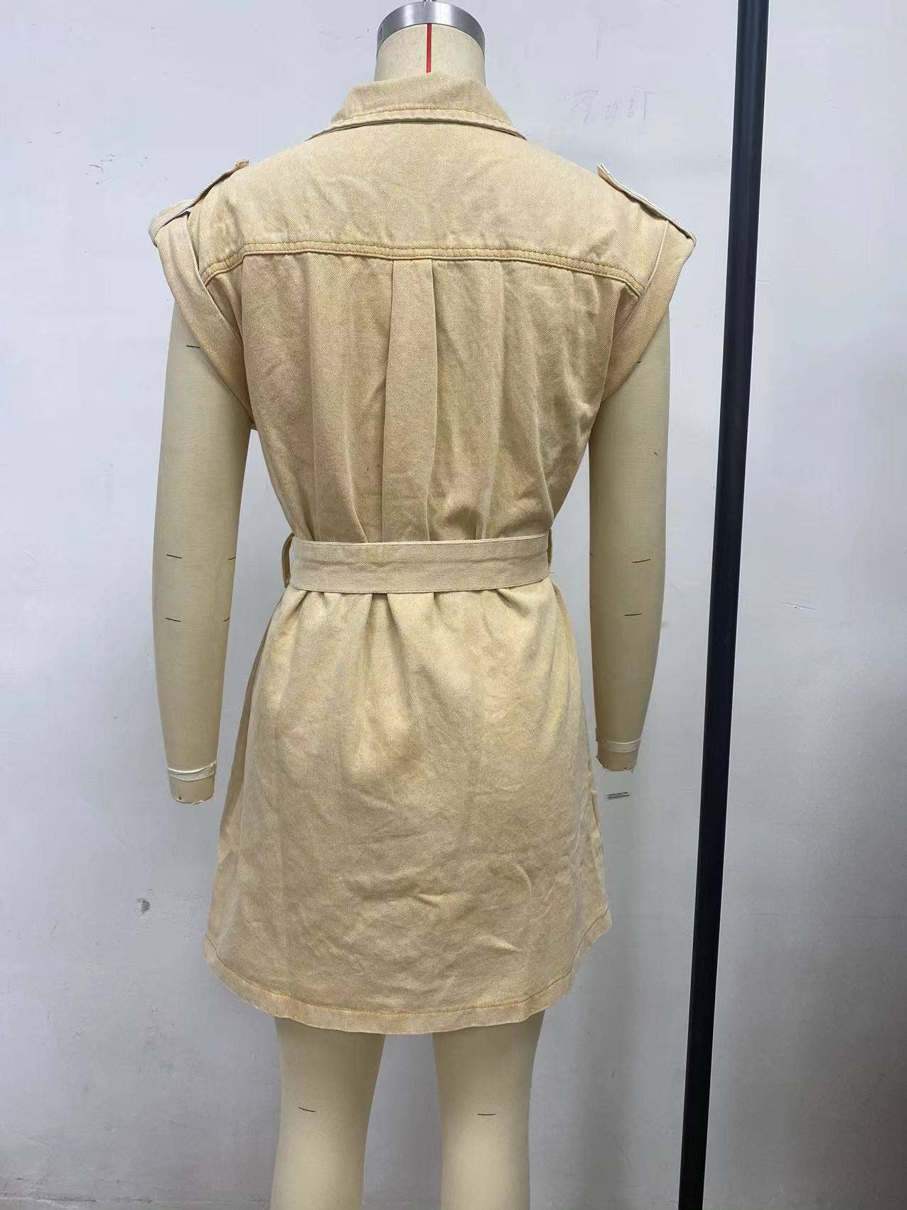 Short Sleeve Denim Dress