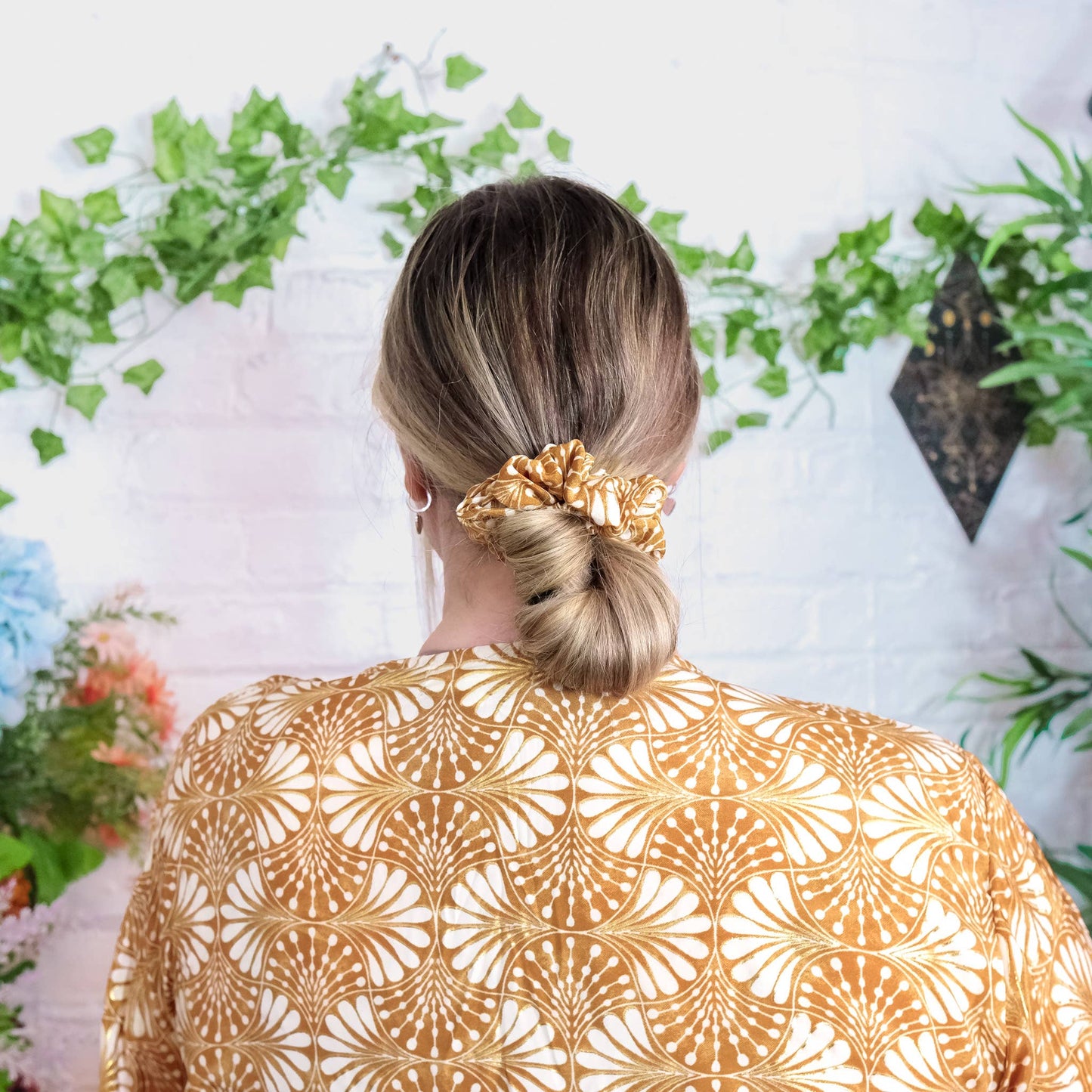 Handmade Boho Floral Hair Scrunchies